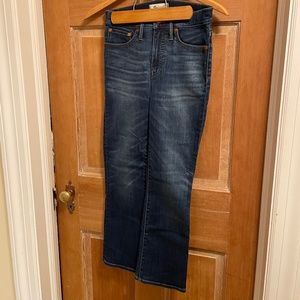 Madewell cali demi boot jean, medium dark wash